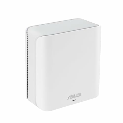 White Asus router with sleek design