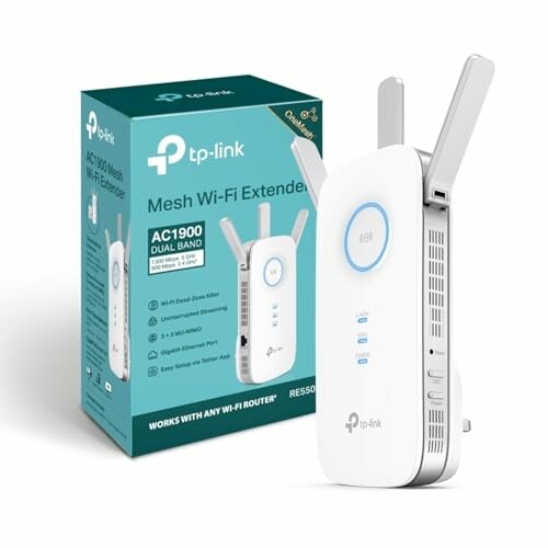 TP-Link Mesh WiFi Extender with box.