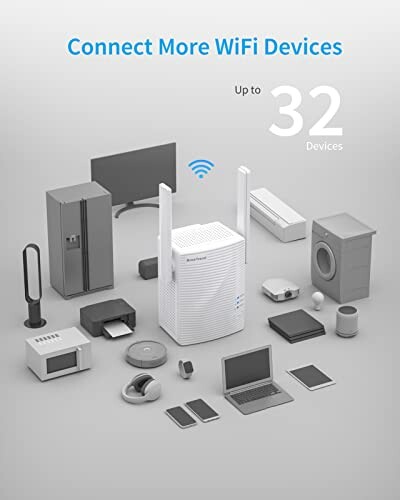 WiFi router with multiple connected devices illustration